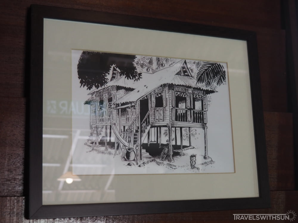 A Sketch Of The Kampung House That Inspired The Replica At Lat House Gallery In Batu Gajah