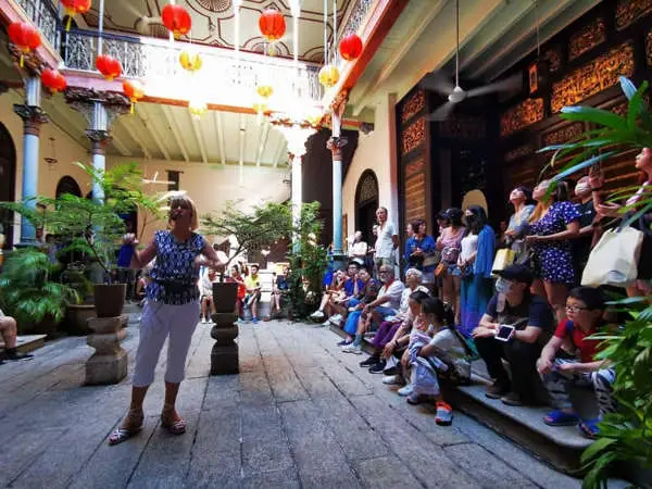 A Tour In Progress At The Blue Mansion (Cheong Fatt Tze Mansion)