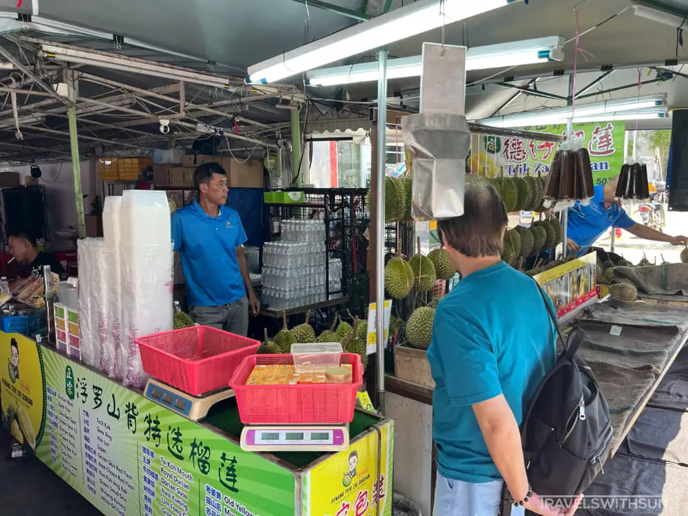 Ah Teik Zai Durian Stall On Jalan Burma, George Town