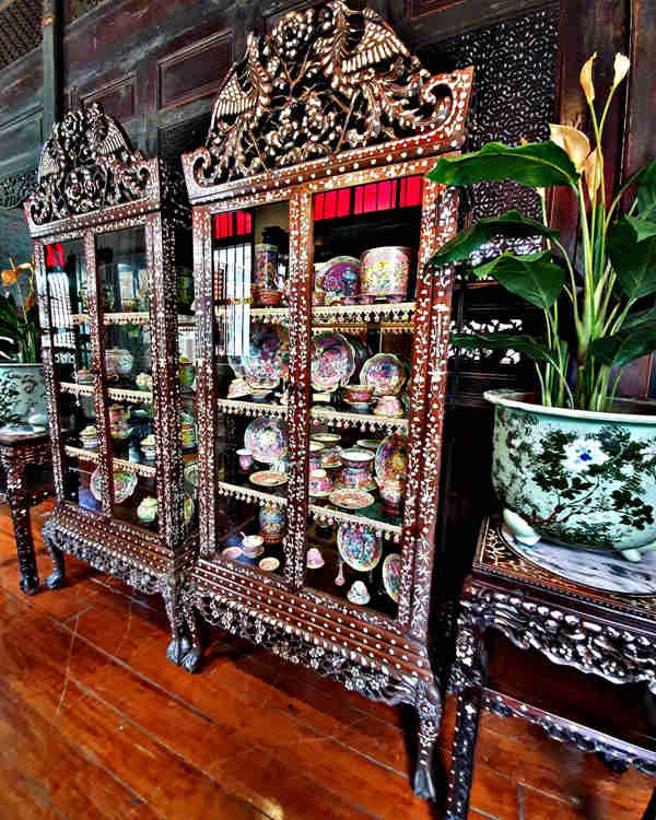 Antique Cabinets At Penang Peranakan Mansion