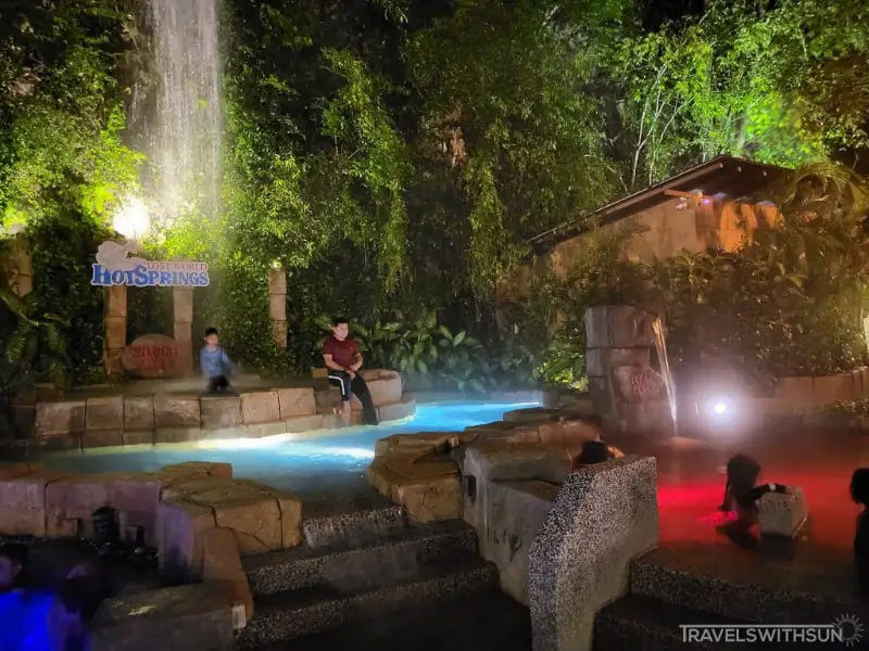 Artificial Waterfall At Tambun Lost World Hot Springs
