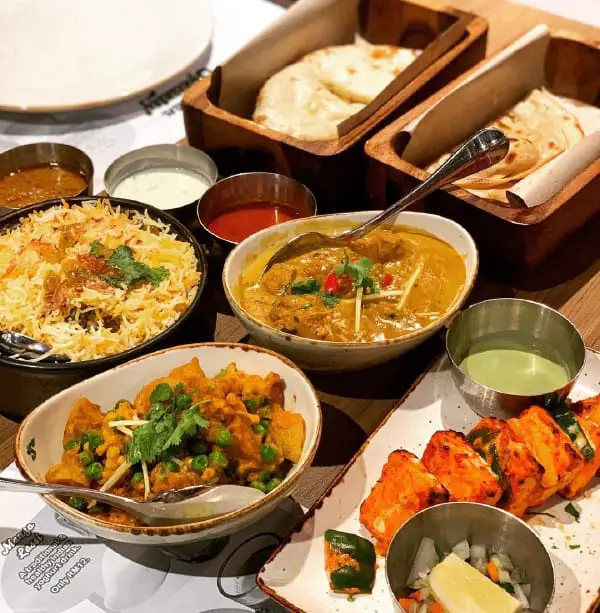 Assorted Dishes At Khan_s Indian Cuisine