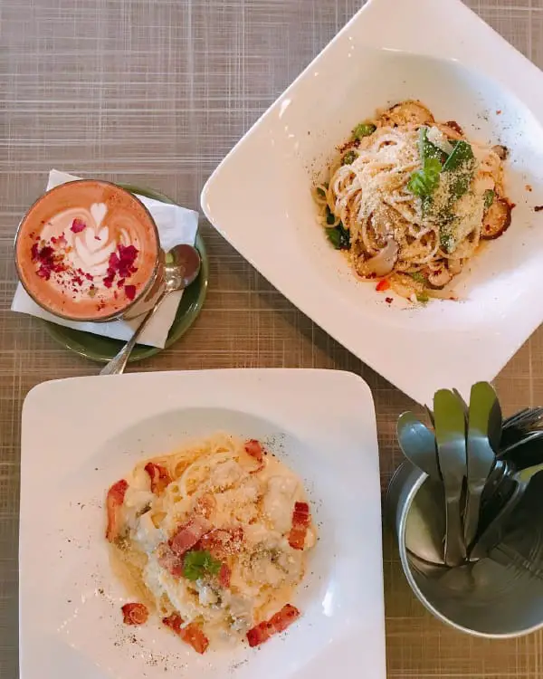 Assorted Pasta And Coffee At DUDDELLS LEWISGENE