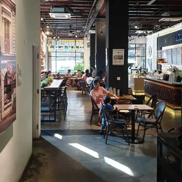 Attractive Interior Of Black Kettle Cafe On Beach Street, Penang