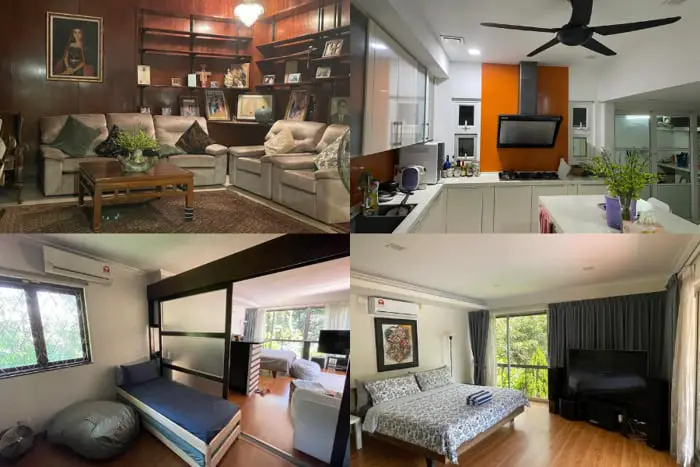 Bedrooms And Common Spaces At Aman Lindung Villa