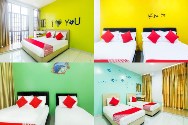 Bedrooms At OYO 880 Hotel Purple Town , Sekinchan