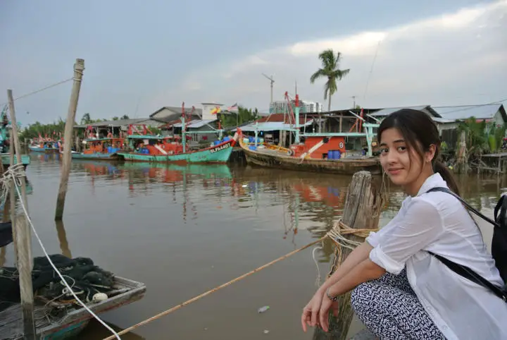 Boat dock at Bagan fishing village, Sekinchan