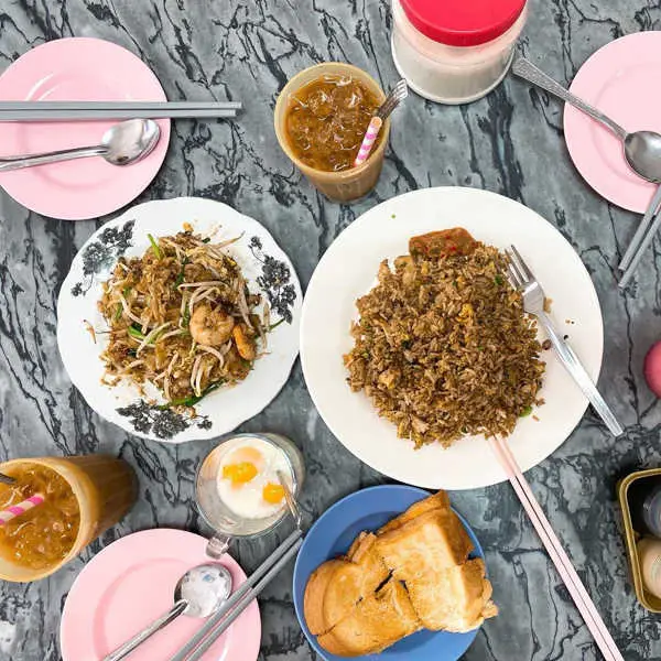 Breakfast Options At Kong Thai Lai New Coffee Shop In Penang