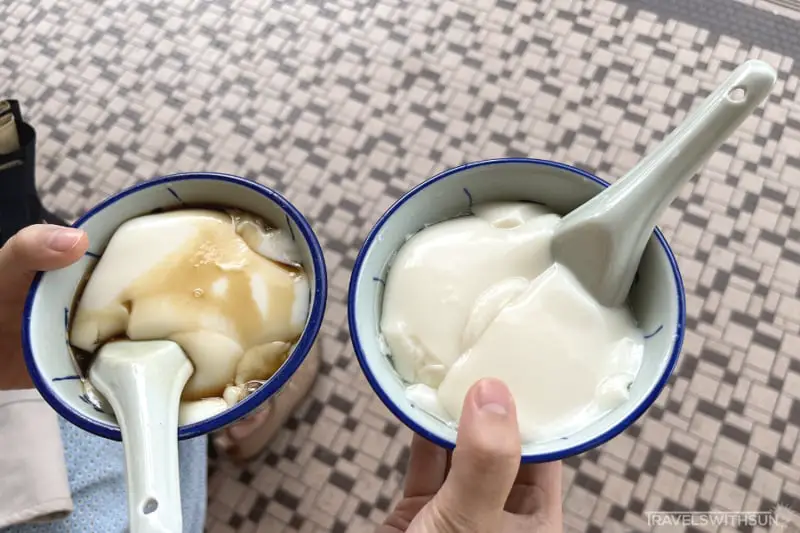 Brown Sugar And Ginger Tau Fu Fah From Woong Kee Beancurd Stall In Ipoh Town