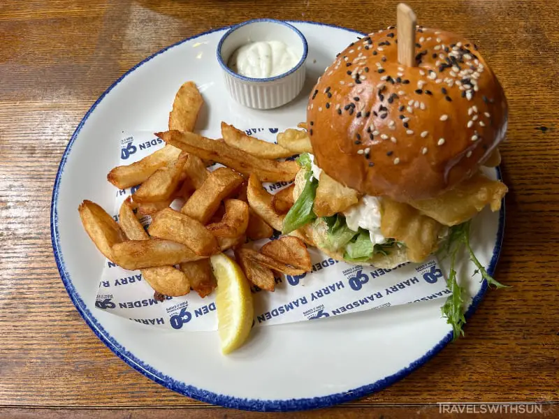 Burger And Fries At The Laughing Fish By Harry Ramsden At SkyAvenue Genting Highlands