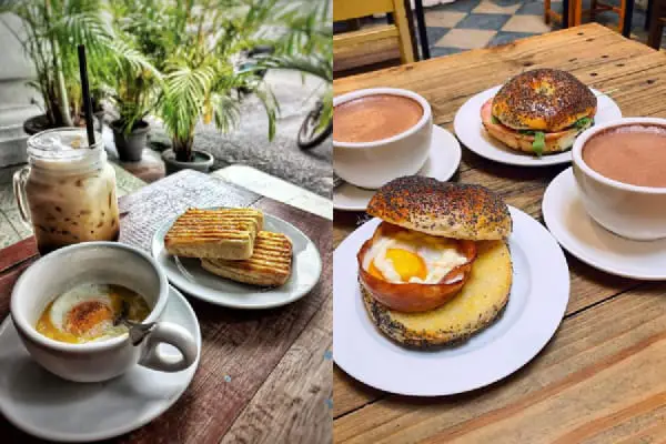 Burgers, Toast And Coffee At The Mugshot Cafe