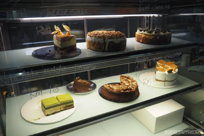 Cake Display At Chapter 6 Cafe
