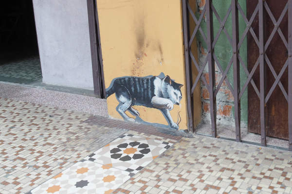 Cat Vs Mouse Mural Art At Ipoh Old Town