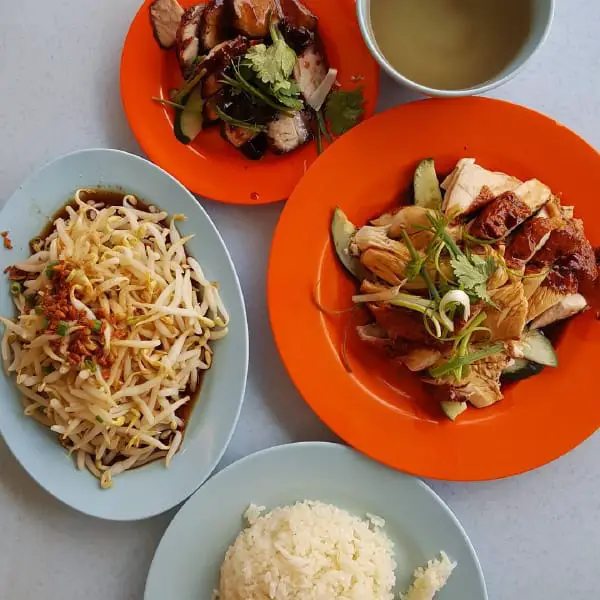 Chicken Rice And Side Dishes At Tasty Chicken Rice Restaurant, Kota Damansara