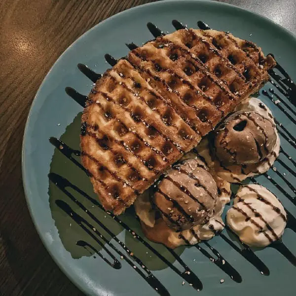 Chocolate Waffle At Chars Café, Seremban