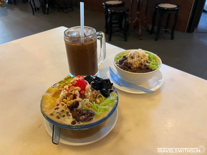 Cold Desserts And Iced Coffee At Lim Ko Pi