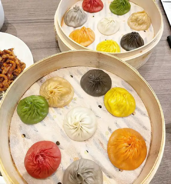 Colorful Baos Of Different Flavors - Xiao Long Bao At Paradise Dynasty