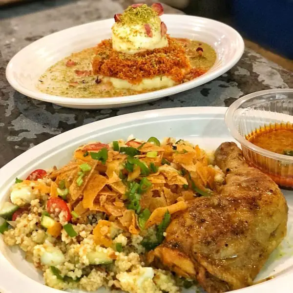Couscous Salad with Roasted Chicken At Spiced Pumpkin Café, Shah Alam