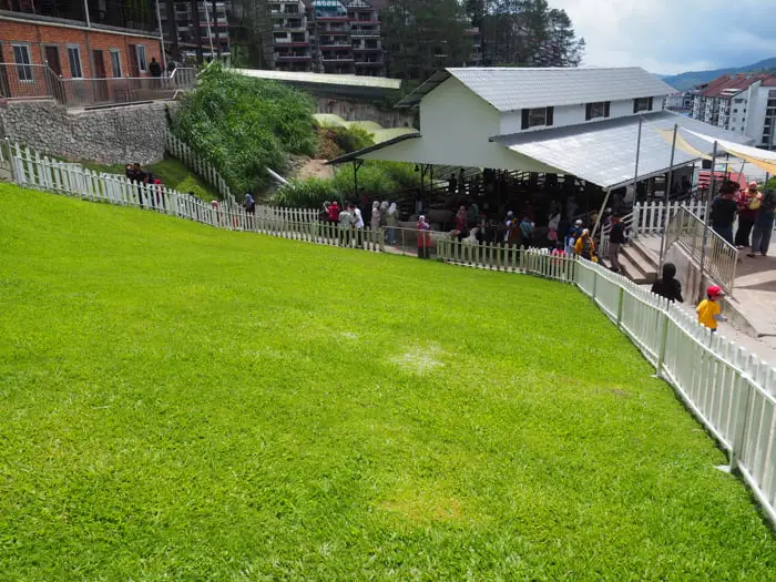 Crowds Concentrating At The Sheep Pens In The Sheep Sanctuary In Cameron Highlands