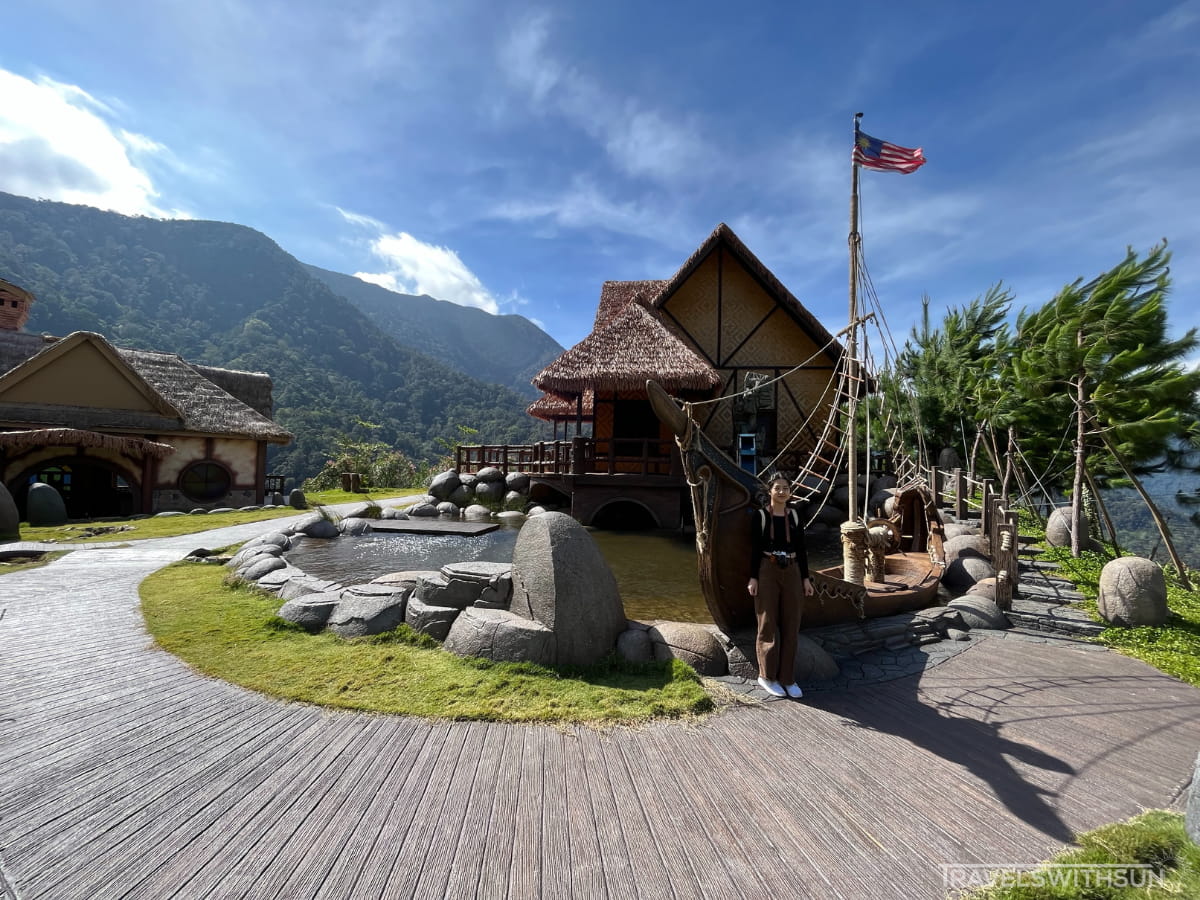 Decorative Pond At The Top Of Hobbitoon Village At Perak