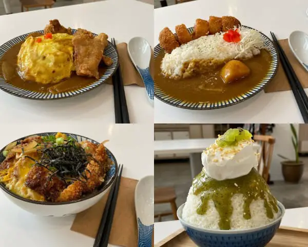Dessert And Other Dishes Like Japanese Katsu Curry At Fuku Eatery and Dessert