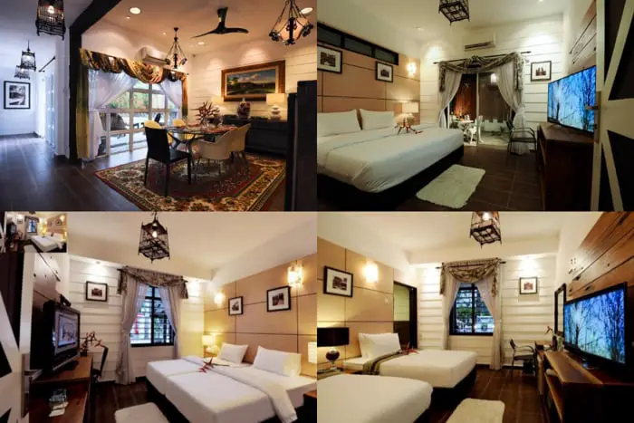 Dining Room And Bedrooms At Kinta Bali Villa