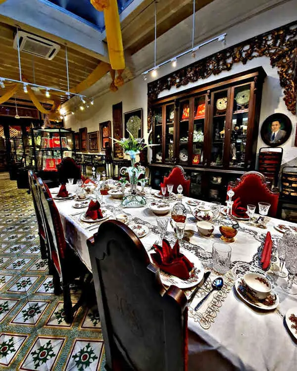 Dining Room Display At Penang Peranakan Museum