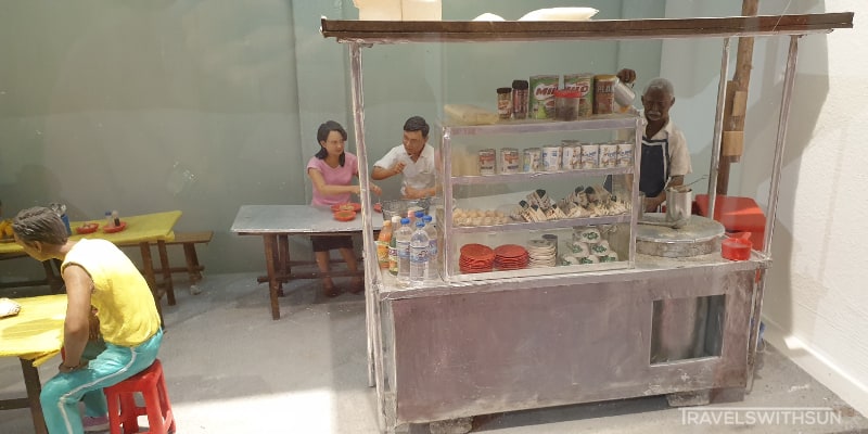 Diorama Of A Local Teh Tarik Stall At Wonder Food Museum