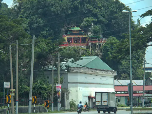 Dong Hua Cave Temple From Afar