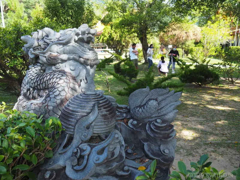 Dragon Statue In The Top Garden Of Kek Lok Si Temple