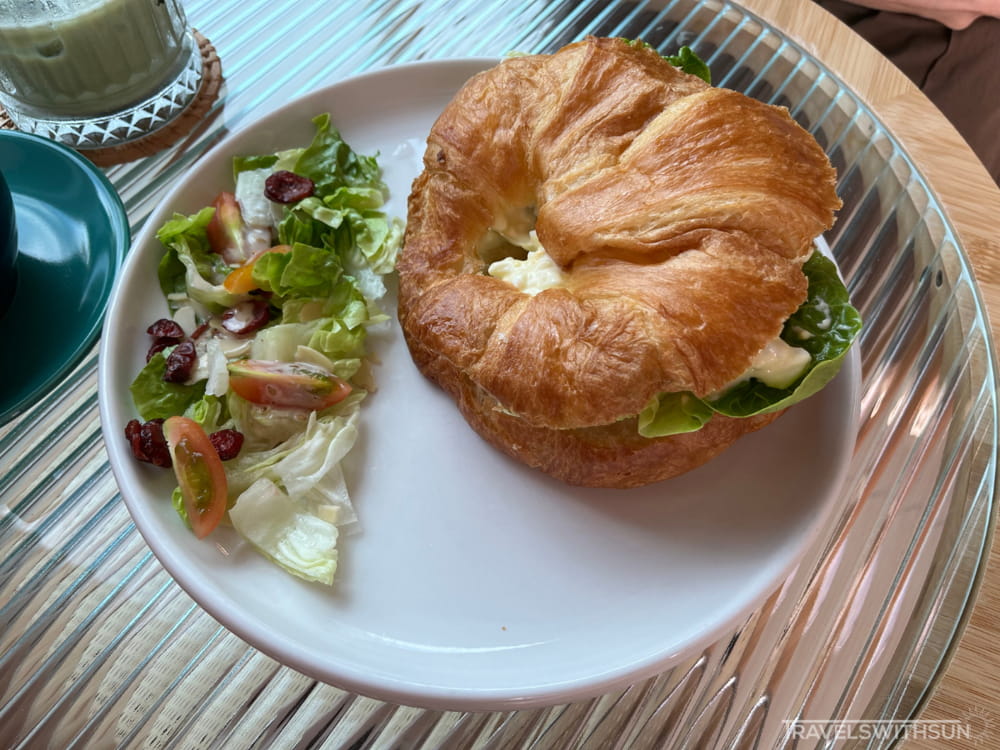 Egg Salad Croissant At Growing Seed Cafe At Tanah Rata
