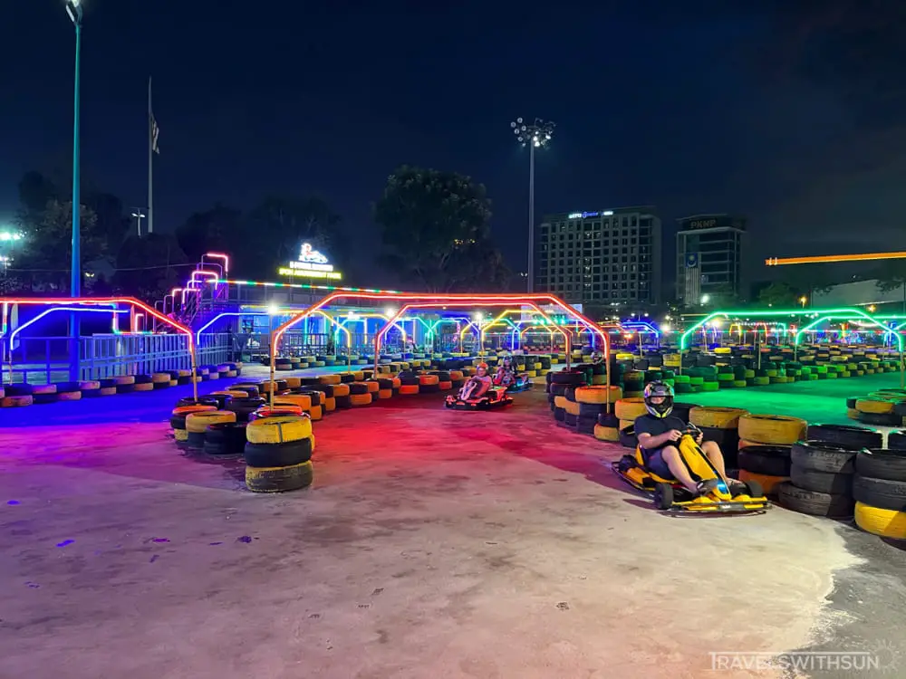 Electric Go Cart Course At Sultan Azlan Shah Roundabout In Meru, Ipoh