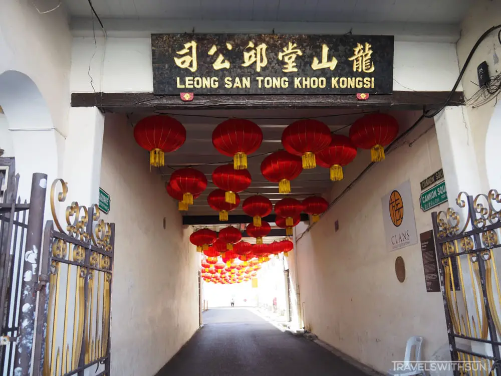 Entrance Into Khoo Kongsi On Cannon Street, George Town