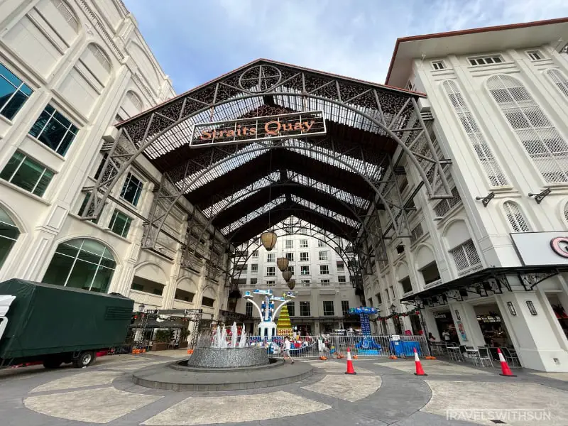 Entrance Of Straits Quay Marina Mall In Penang
