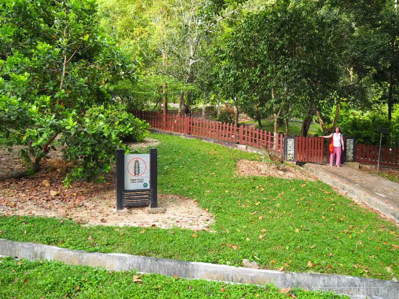 Entrance To The Herb Garden At Penang Botanic Gardens
