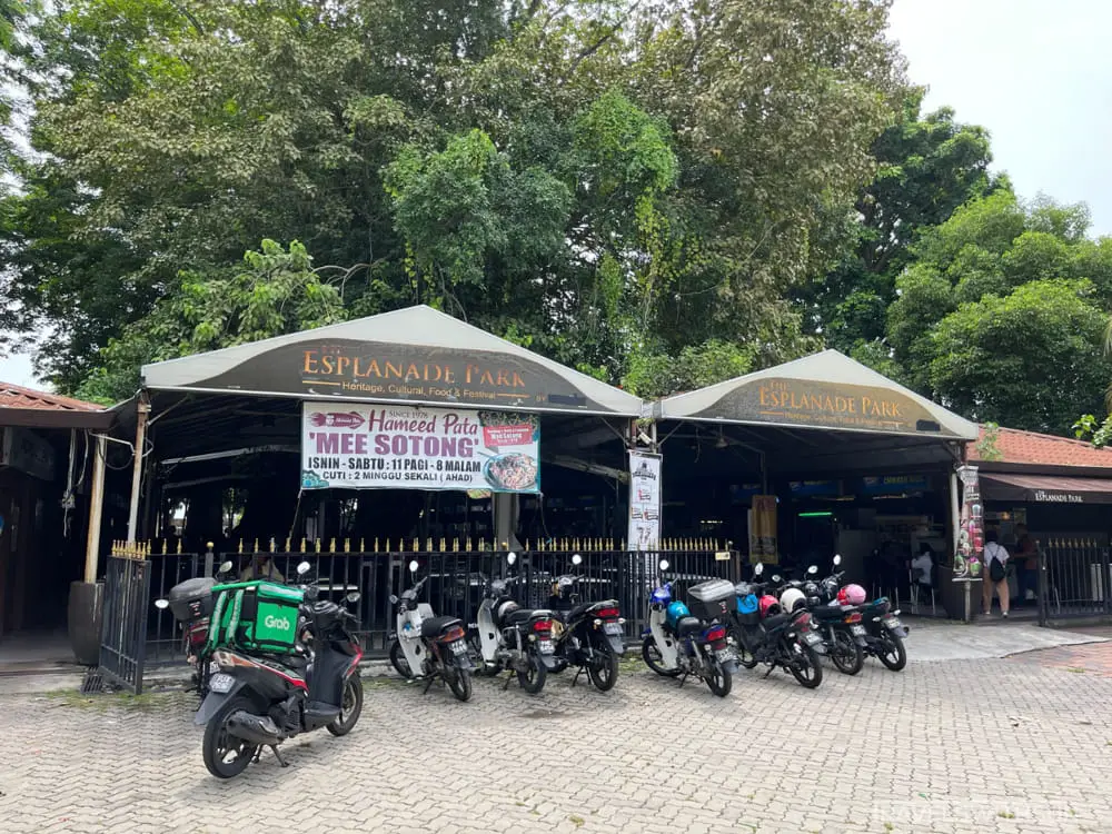 Esplanade Park Food Court In George Town, Penang