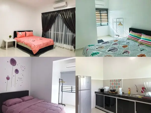 Family Homestay Kitchen and Bedrooms