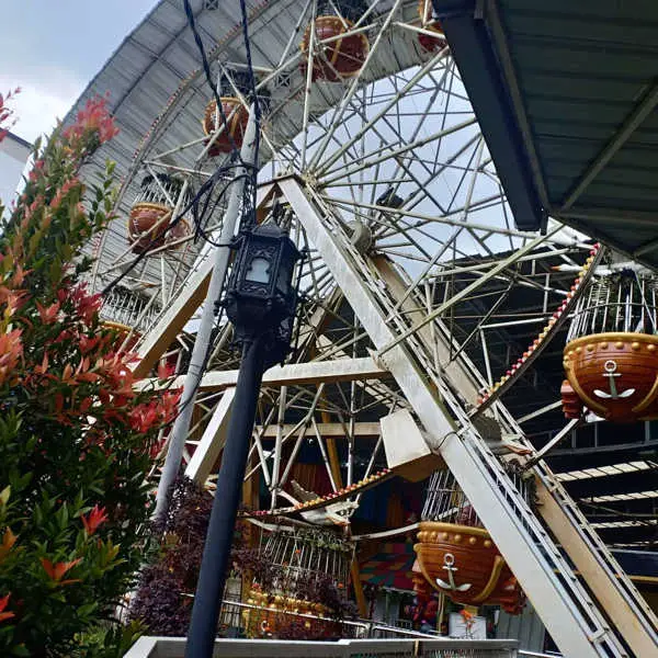 Ferris Wheel At The Amusement Park Next To Cameron Square