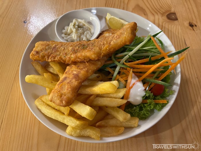 Fish And Chips At Hanz And Jane Cafe