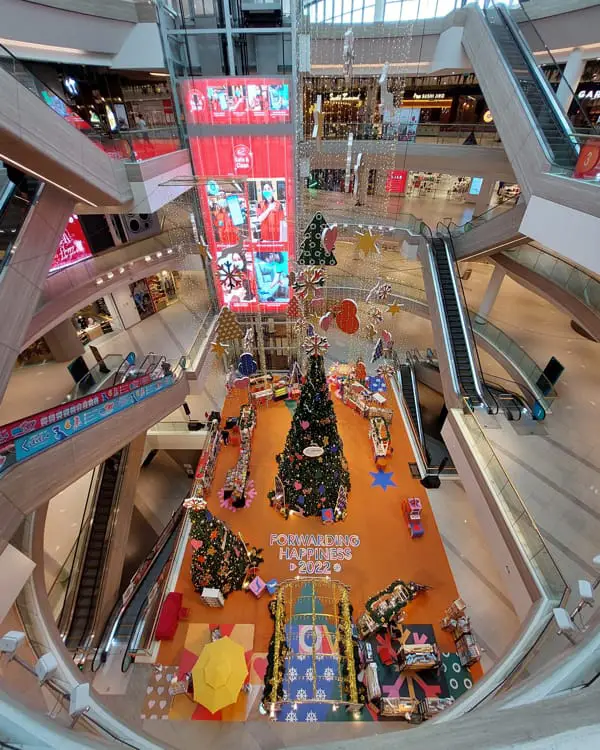 Fish Eye View Inside Central i-City