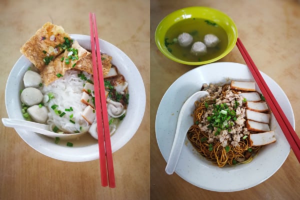 Fishball Noodles At Fishball Noodles House Happy Garden