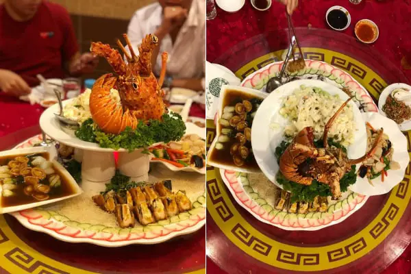 Food Platters at East Ocean Seafood Restaurant Menglembu