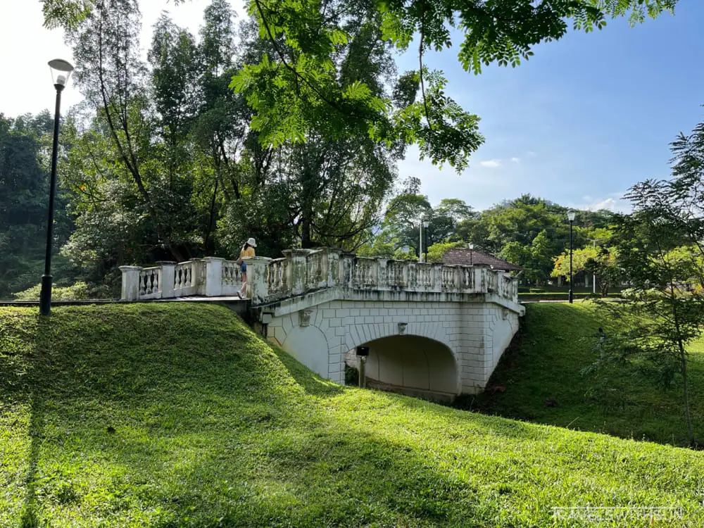 Foot Bridge At Perak Botanic Gardens In Taiping