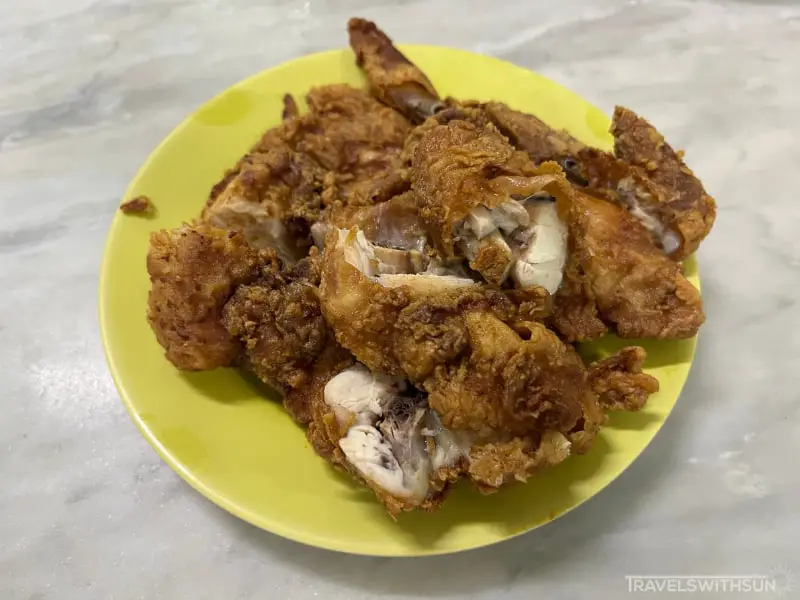 Fried Chicken Wings At Chuan Fatt Curry Mee Shop In Ipoh