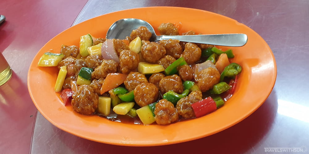 Fried Pork In Sweet And Sour Sauce At Siu Siu Restaurant Near Thean Hou Kong Temple
