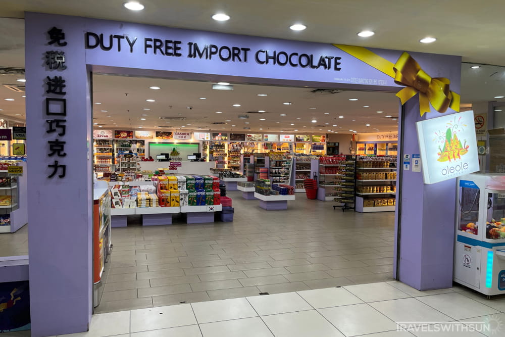 Front Of Ole Ole Duty Free Chocolate Shop Inside Cenang Mall