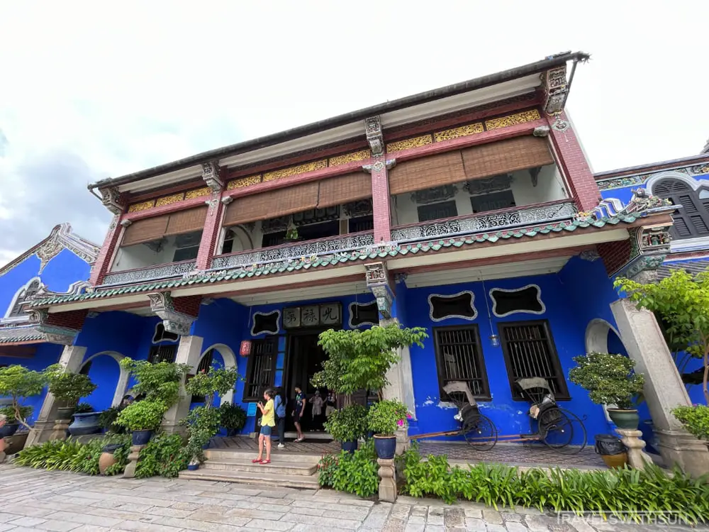 Front Of The Blue Mansion In George Town, Penang
