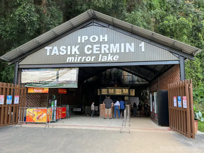 Front Of The Ticket Counter At Tasik Cermin In Ipoh