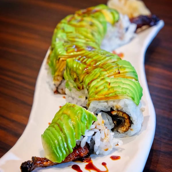 Grilled Unagi Wrapped with Avocado Roll At Ishin Japanese Dining