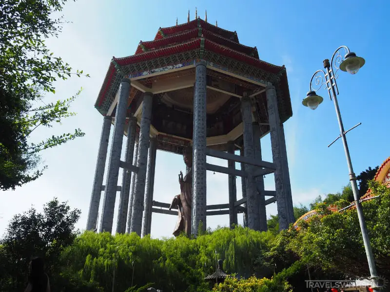 Guan Yin Statue Of Kek Lok Si Penang Seen From The Top Temple Gardens